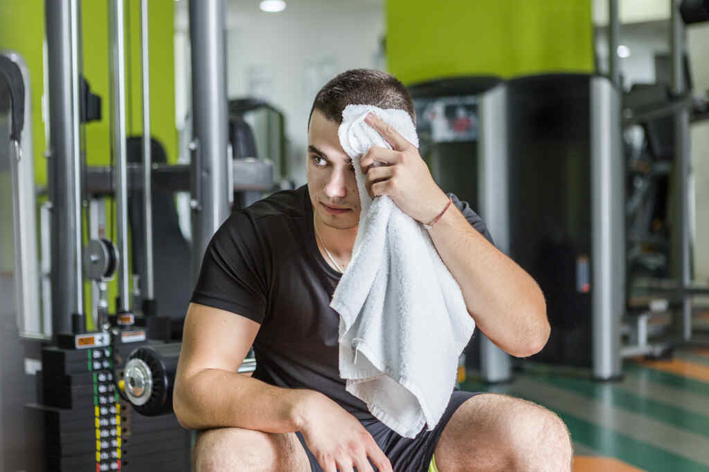 cooling towel during workout