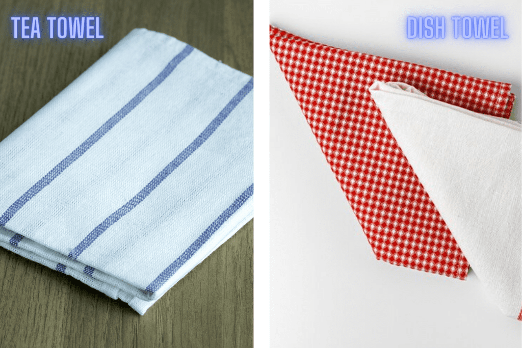 Tea Towels vs. Dish Towels