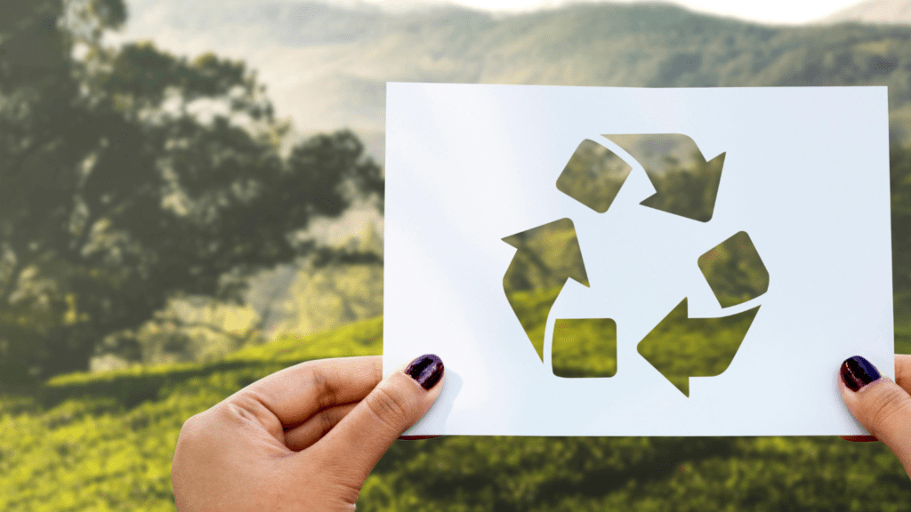 recycling symbol for paper towels