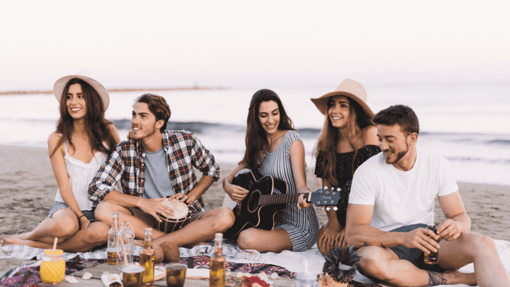 People Enjoying on the Beach